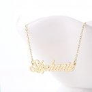 Stephanie Name Necklace Gold Silver and Rose Gold for Women