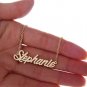 Stephanie Name Necklace Gold Silver and Rose Gold for Women