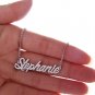 Stephanie Name Necklace Gold Silver and Rose Gold for Women