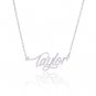 Taylor Name Necklace Gold Silver and Rose Gold for Women