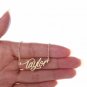 Taylor Name Necklace Gold Silver and Rose Gold for Women