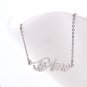 Teamo Name Necklace Gold Silver and Rose Gold for Women