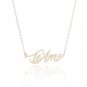 Teamo Name Necklace Gold Silver and Rose Gold for Women