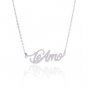 Teamo Name Necklace Gold Silver and Rose Gold for Women