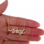 Tracy Name Necklace Gold Silver and Rose Gold for Women