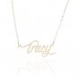Tracy Name Necklace Gold Silver and Rose Gold for Women