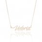 Victoria Name Necklace Gold Silver and Rose Gold for Women