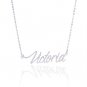 Victoria Name Necklace Gold Silver and Rose Gold for Women