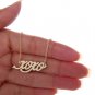 Xoxo Name Necklace Gold Silver and Rose Gold for Women