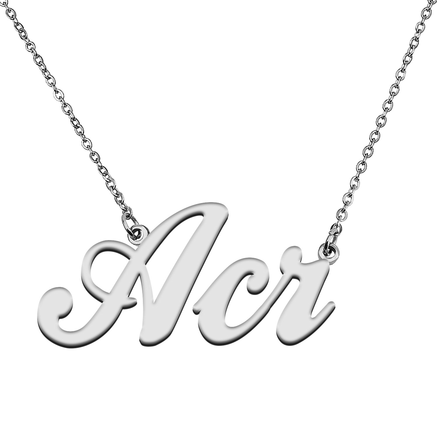 Custom Made Any Name Necklace Acr Stainless Steel Jewelry for Mother
