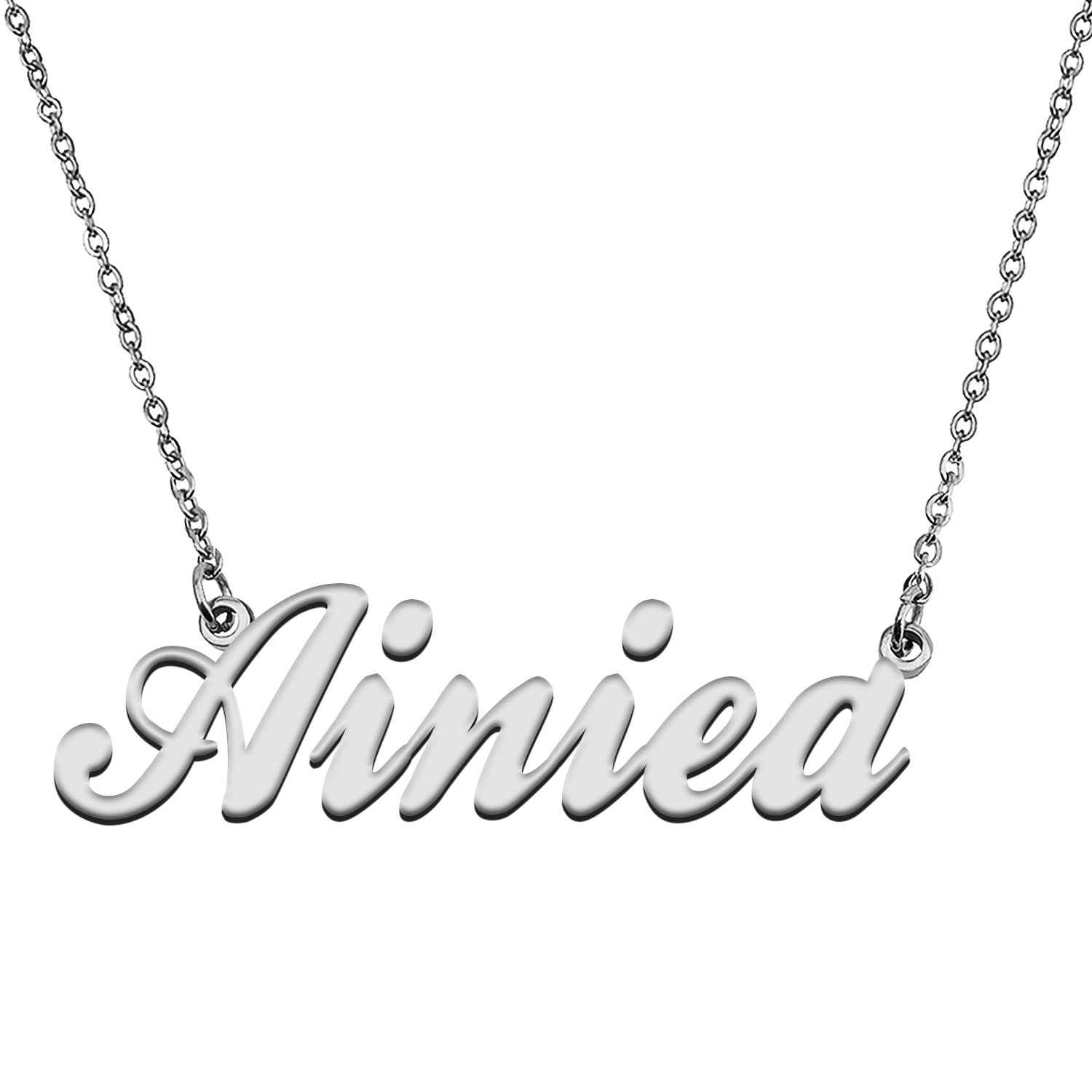 Custom Made Any Name Necklace Ainiea Stainless Steel Jewelry for Mother