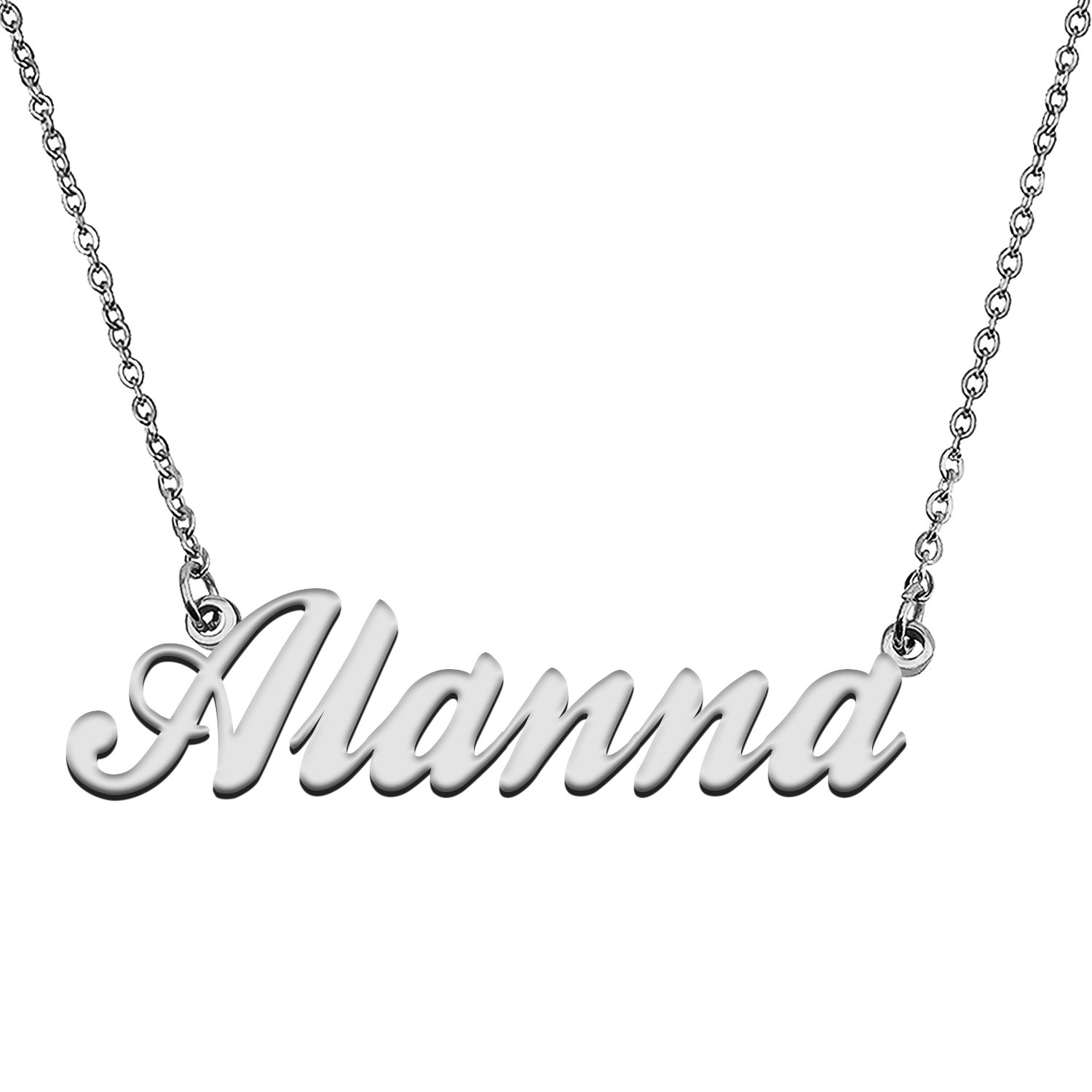 Custom Made Any Name Necklace Alanna Stainless Steel Jewelry for Mother