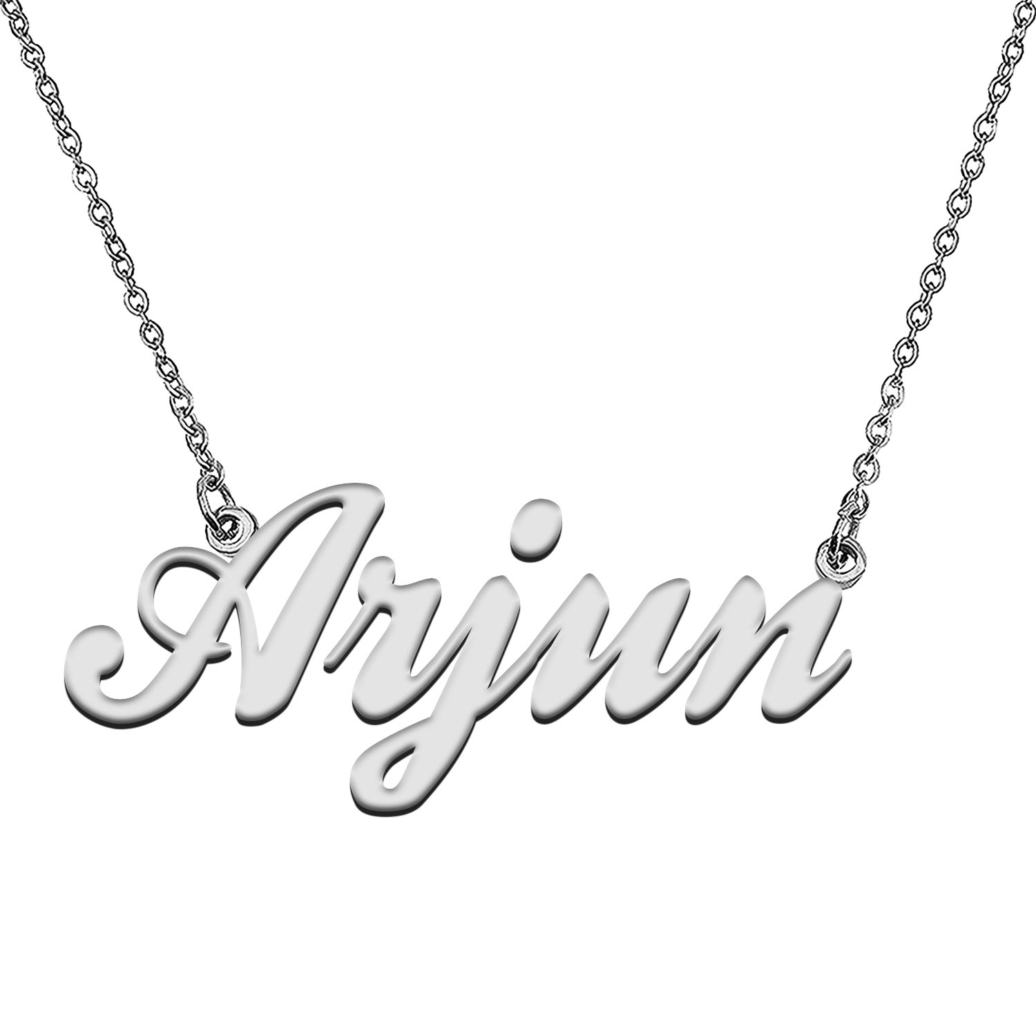 Custom Made Any Name Necklace Arjun Stainless Steel Jewelry for Mother