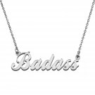 Custom Made Any Name Necklace Badass Stainless Steel Jewelry for Mother
