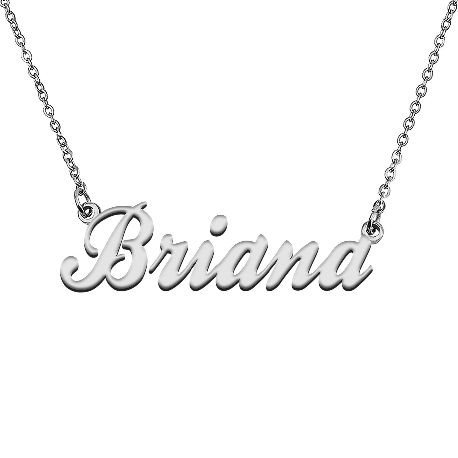 Custom Made Any Name Necklace Briana Stainless Steel Jewelry for Mother