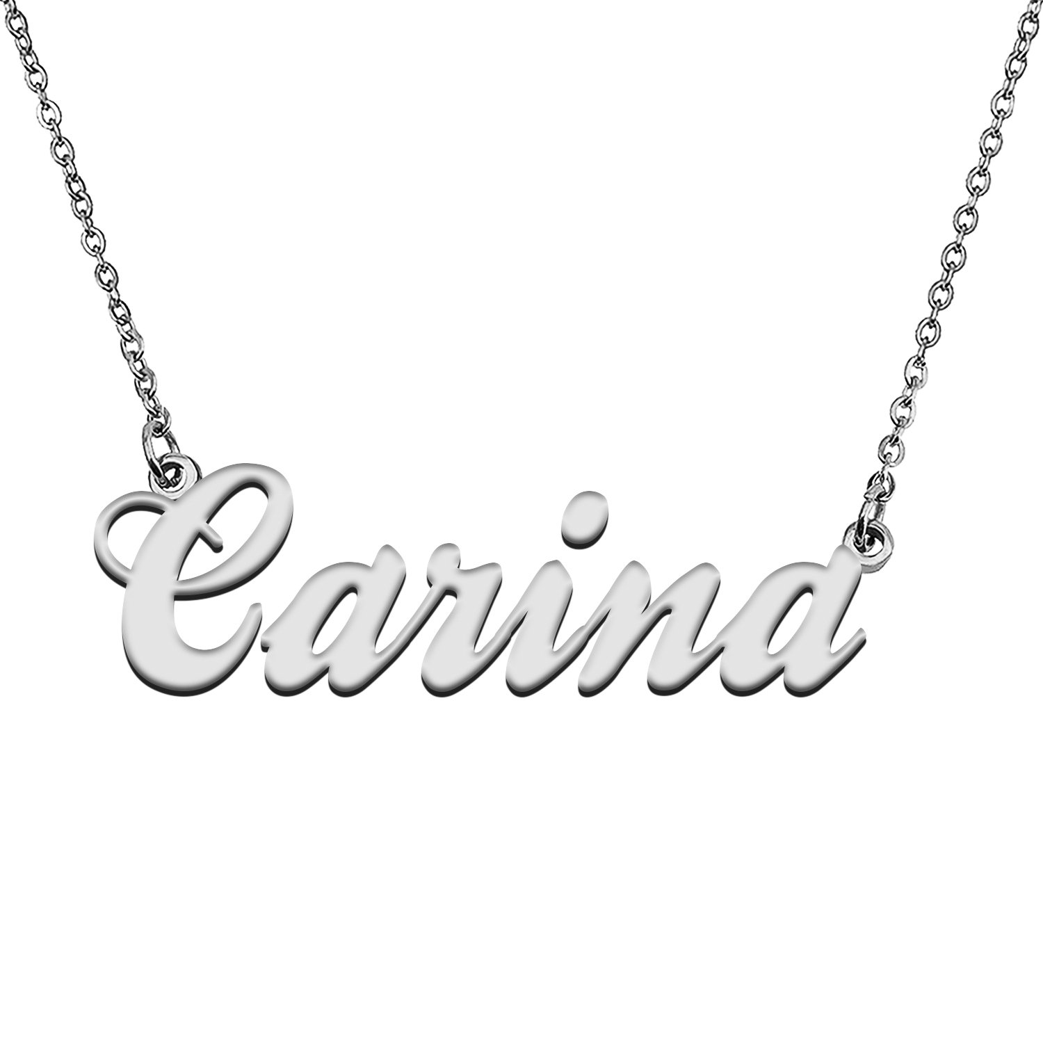 Custom Made Any Name Necklace Carina Stainless Steel Jewelry for Mother