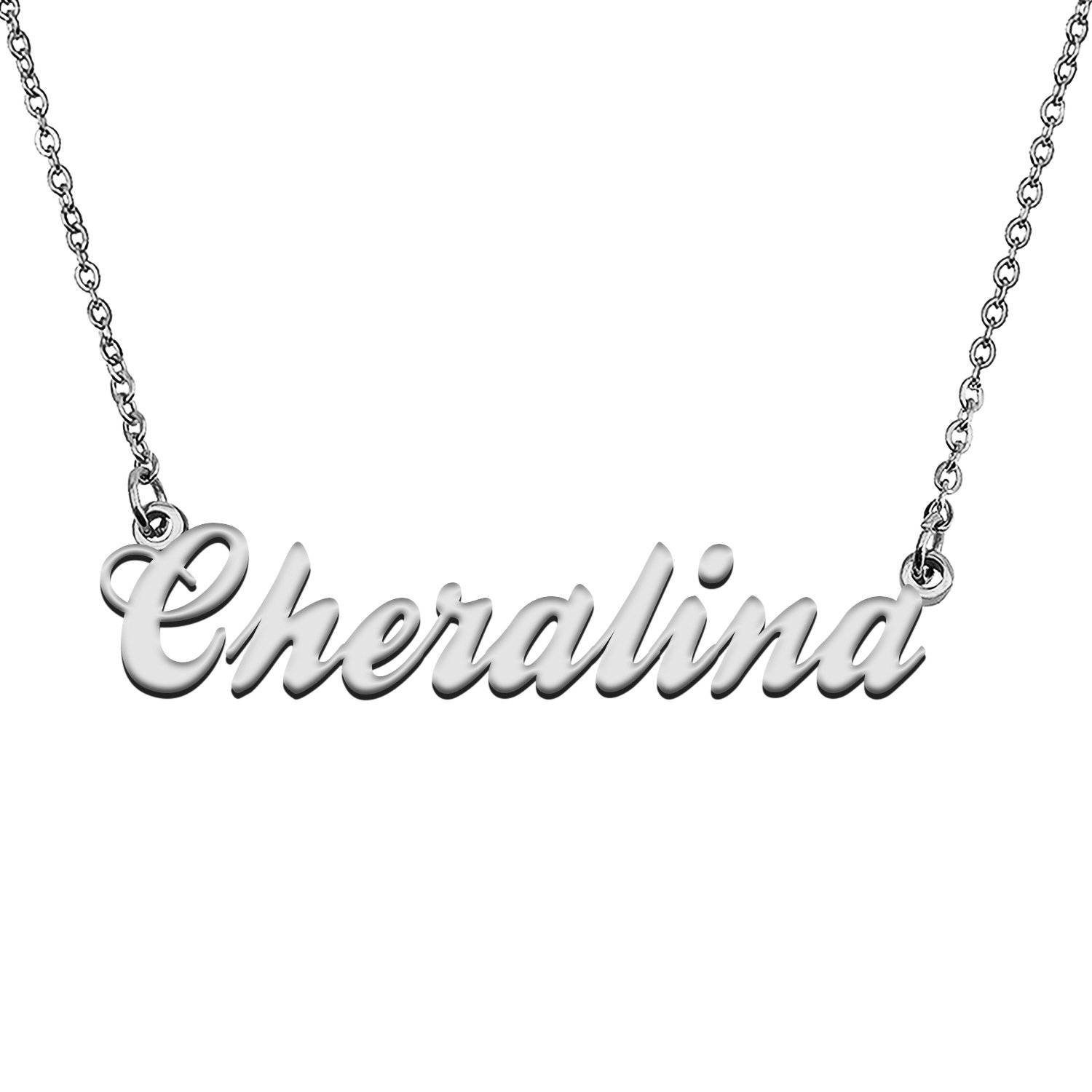 Custom Made Any Name Necklace Cheralina Stainless Steel Jewelry for Mother