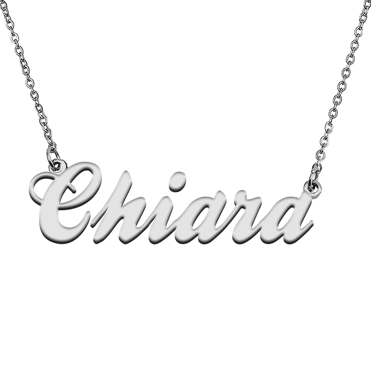 Custom Made Any Name Necklace Chiara Stainless Steel Jewelry for Mother