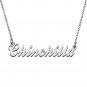 Custom Made Any Name Necklace Chinchilla Stainless Steel Jewelry for Mother