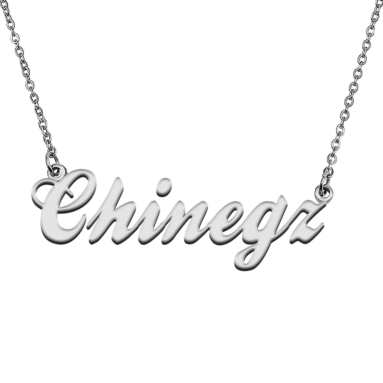 Custom Made Any Name Necklace Chinegz Stainless Steel Jewelry for Mother