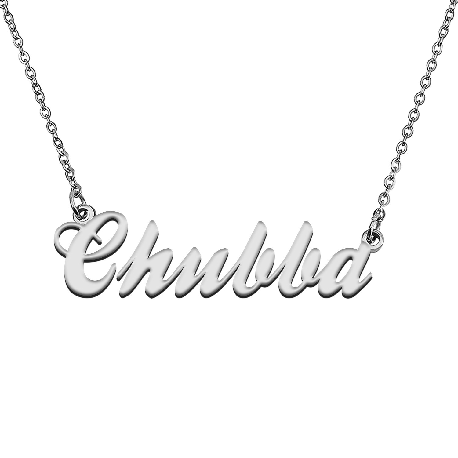 Custom Made Any Name Necklace Chubba Stainless Steel Jewelry for Mother
