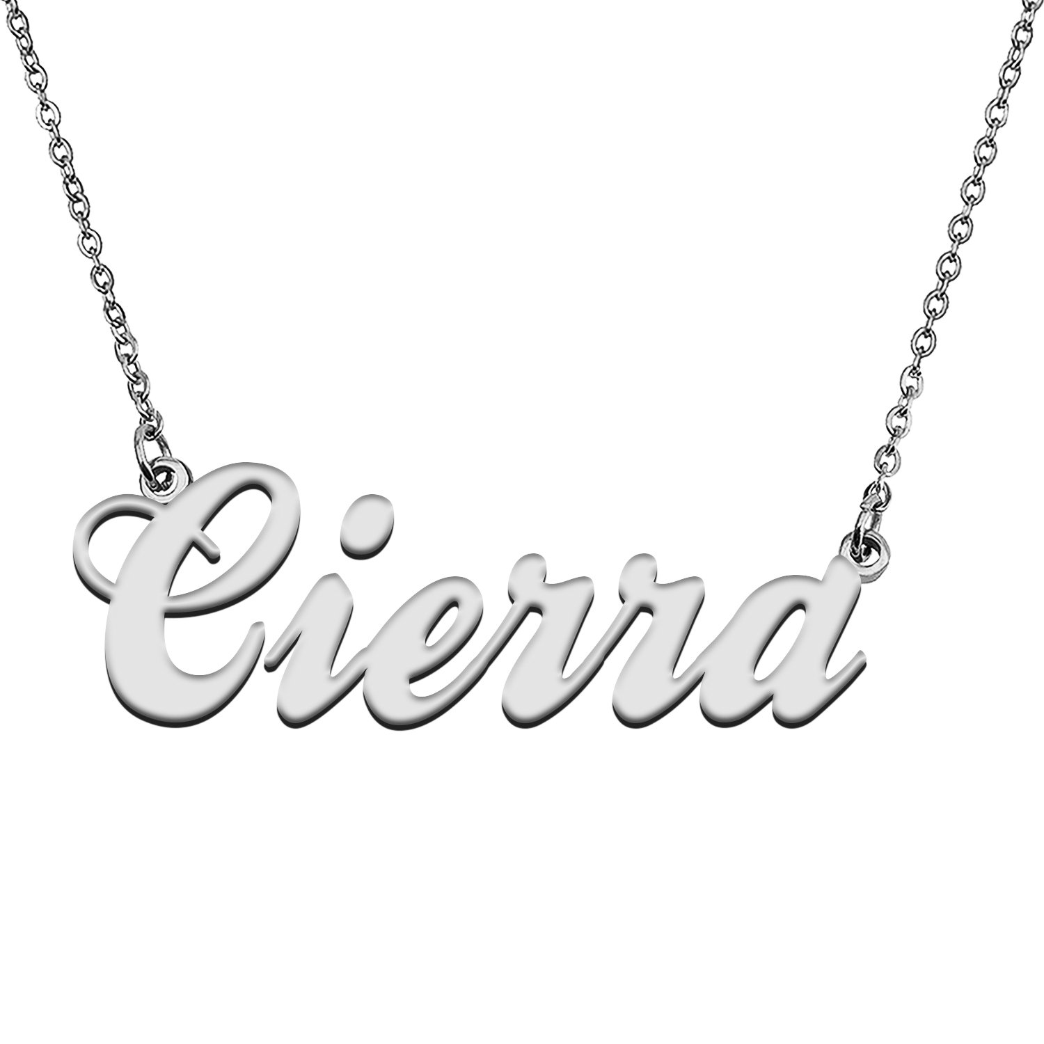 Custom Made Any Name Necklace Cierra Stainless Steel Jewelry for Mother