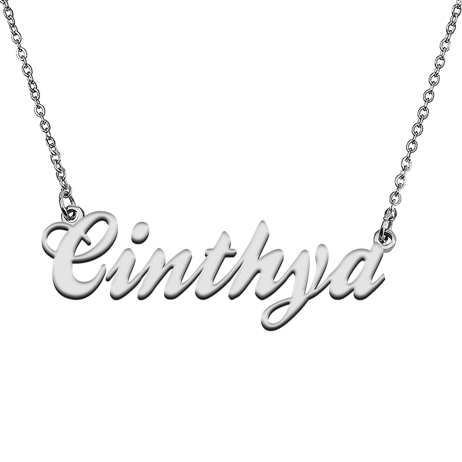 Custom Made Any Name Necklace Cinthya Stainless Steel Jewelry for Mother