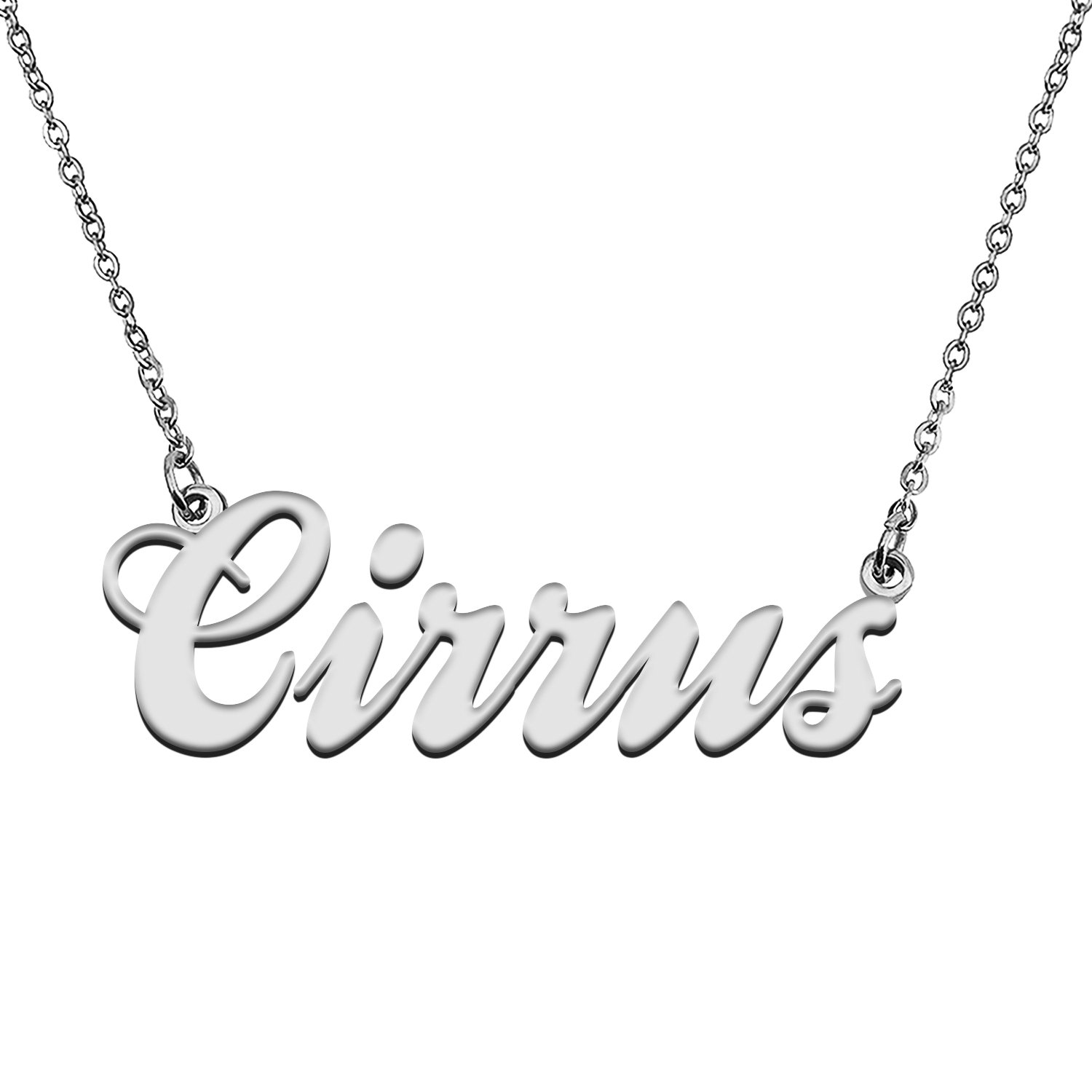 Custom Made Any Name Necklace Cirrus Stainless Steel Jewelry for Mother