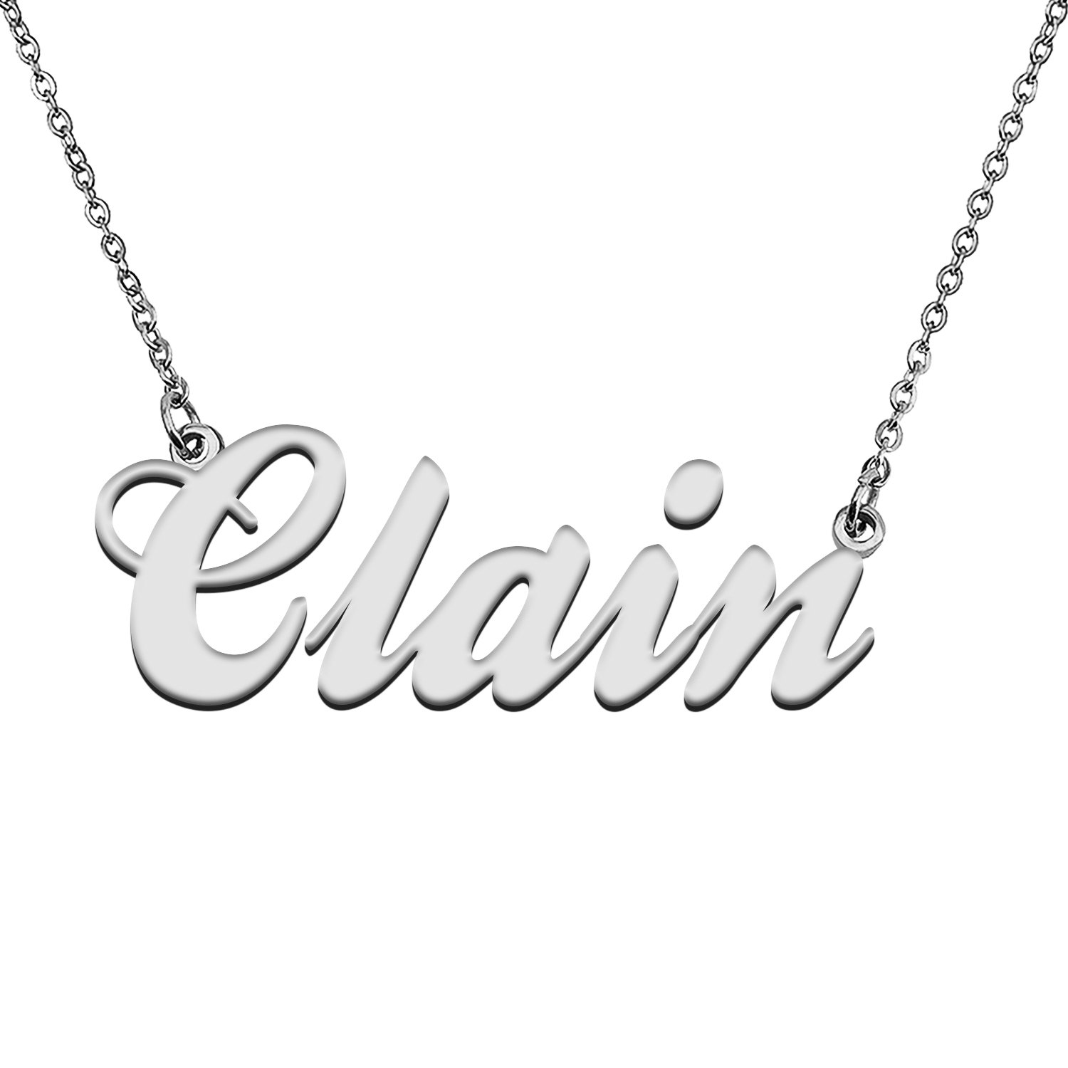 Custom Made Any Name Necklace Clain Stainless Steel Jewelry for Mother