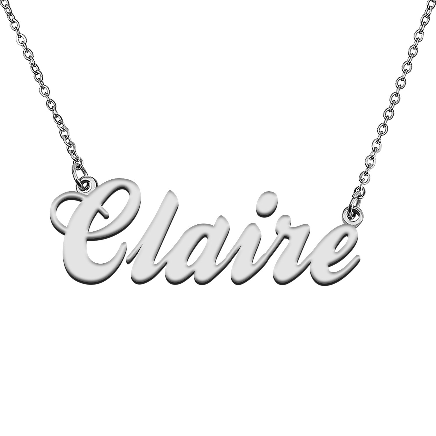 Custom Made Any Name Necklace Claire Stainless Steel Jewelry for Mother
