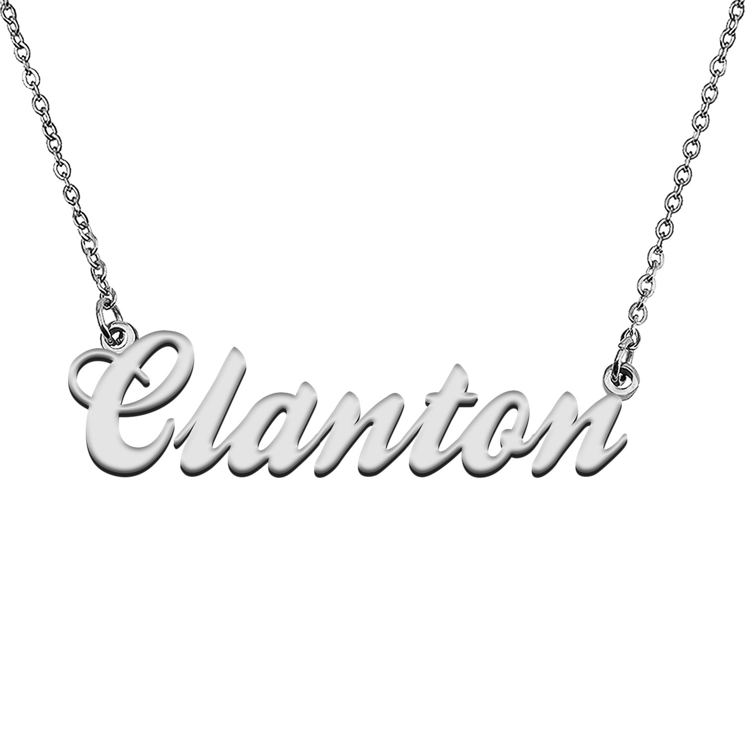 Custom Made Any Name Necklace Clanton Stainless Steel Jewelry for Mother