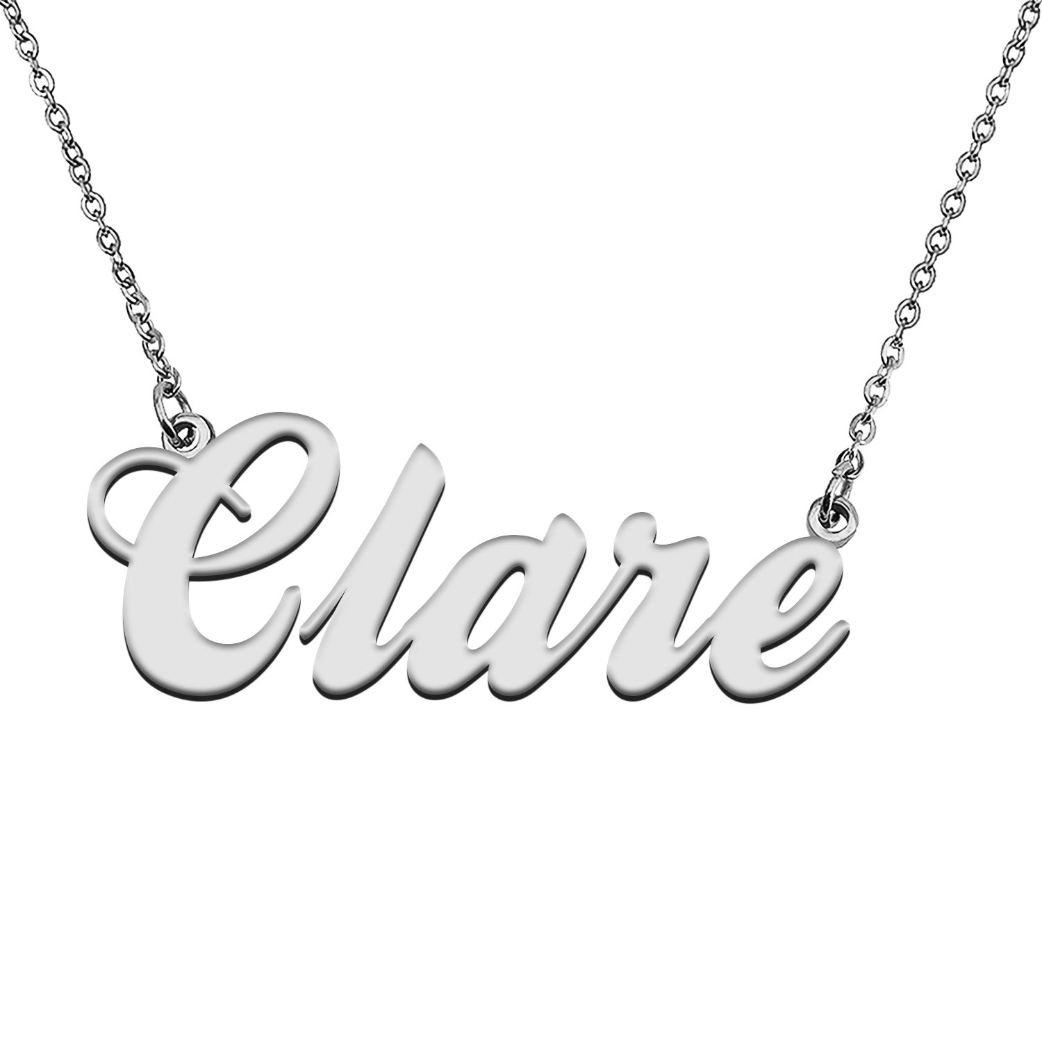 Custom Made Any Name Necklace Clare Stainless Steel Jewelry for Mother