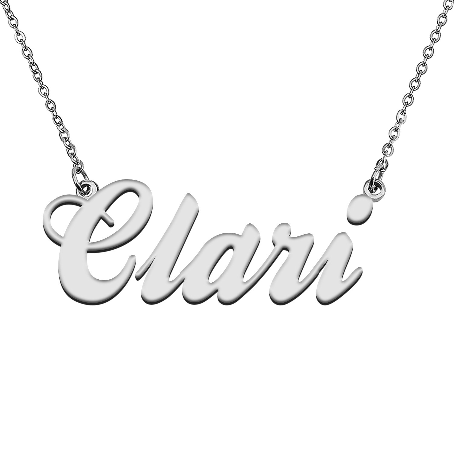 Custom Made Any Name Necklace Clari Stainless Steel Jewelry for Mother