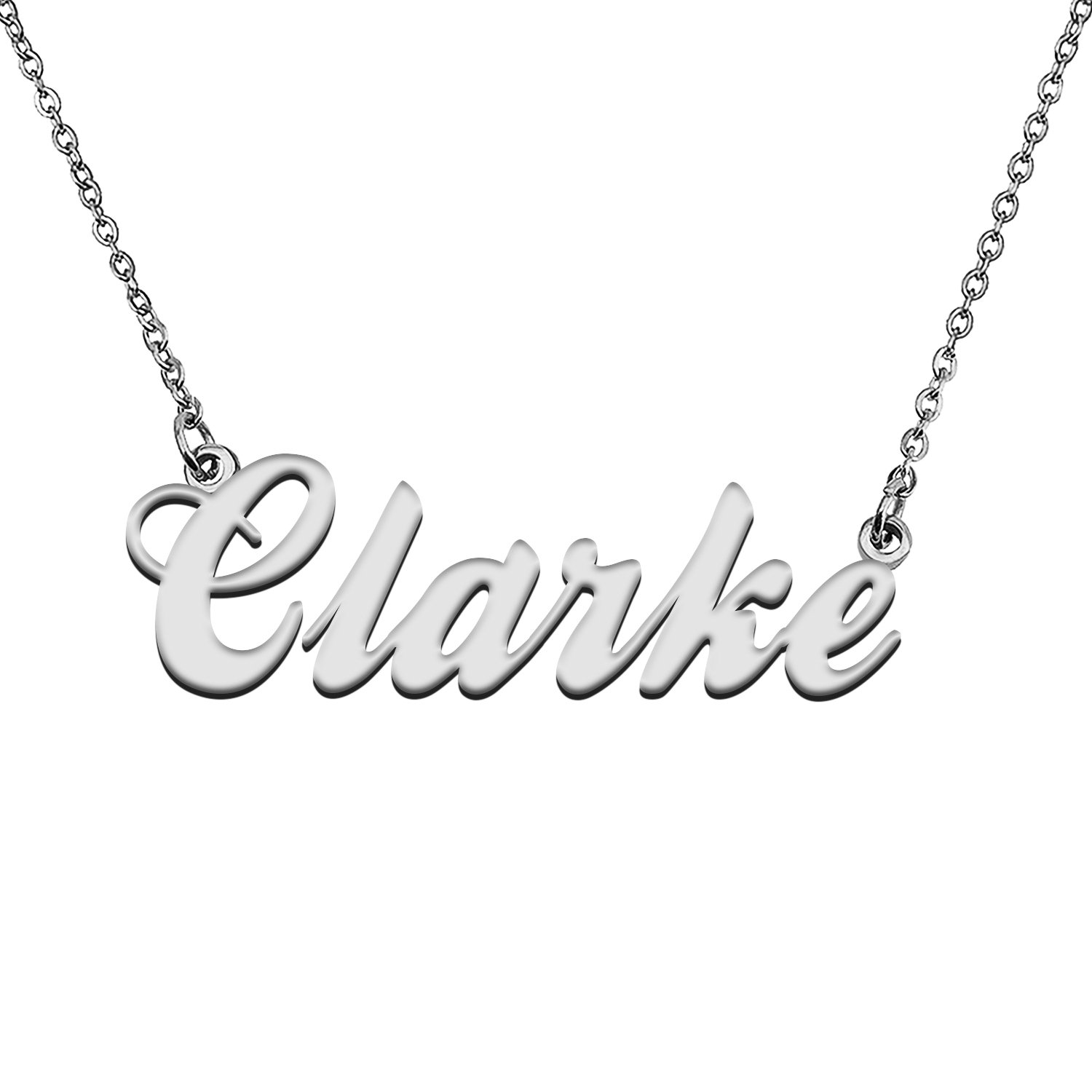 Custom Made Any Name Necklace Clarke Stainless Steel Jewelry for Mother
