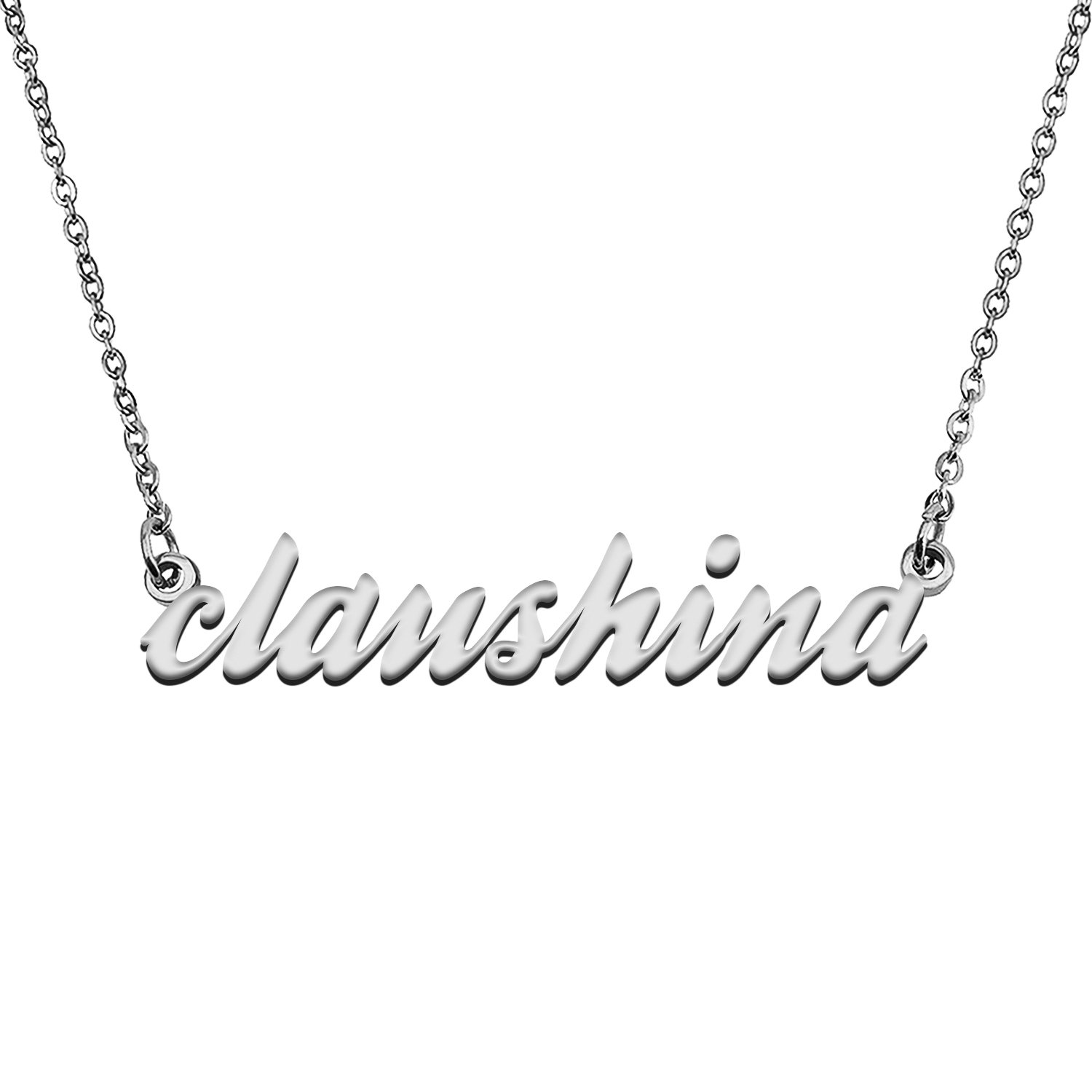 Custom Made Any Name Necklace claushina Stainless Steel Jewelry for Mother