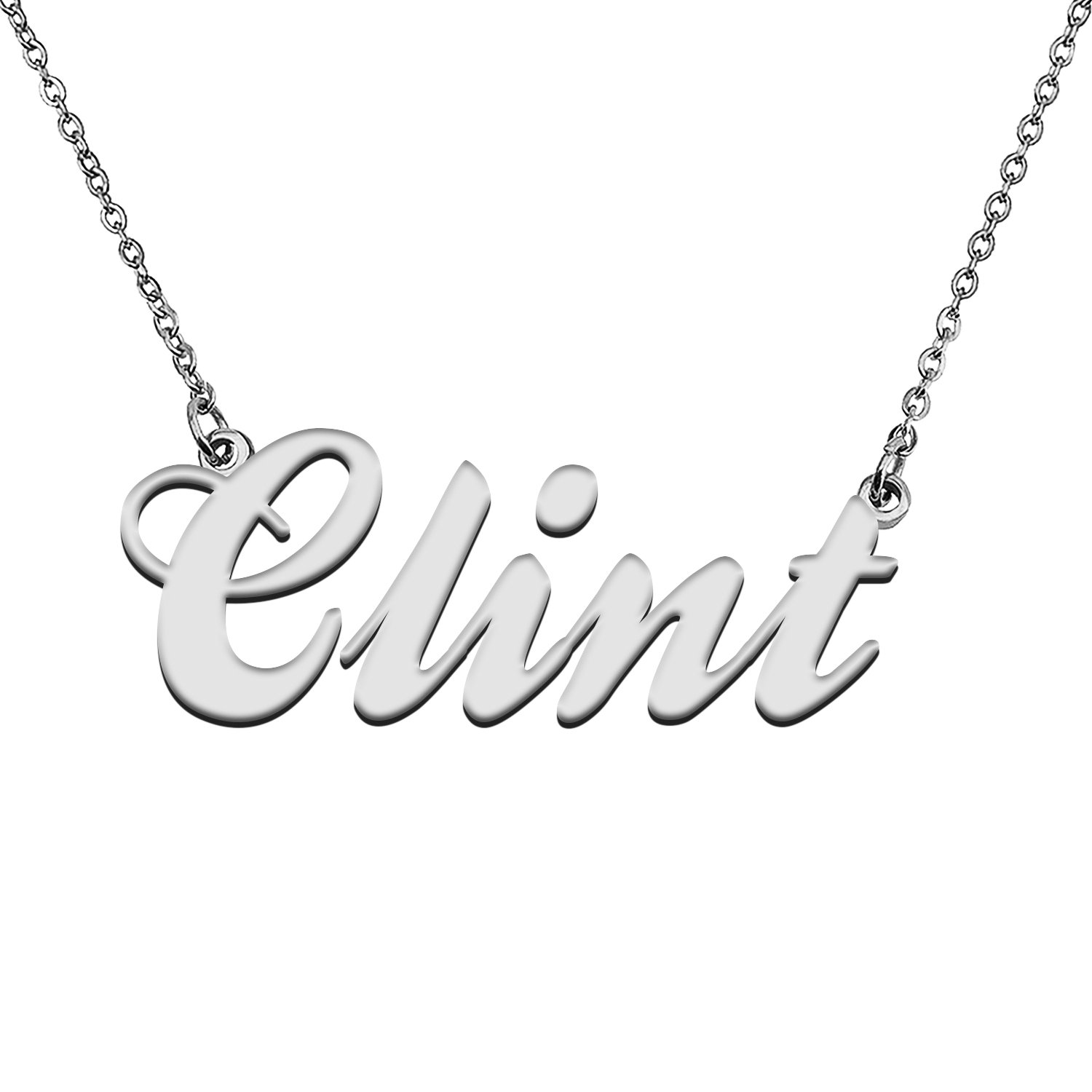 Custom Made Any Name Necklace Clint Stainless Steel Jewelry for Mother