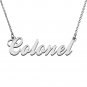 Custom Made Any Name Necklace Colonel Stainless Steel Jewelry for Mother
