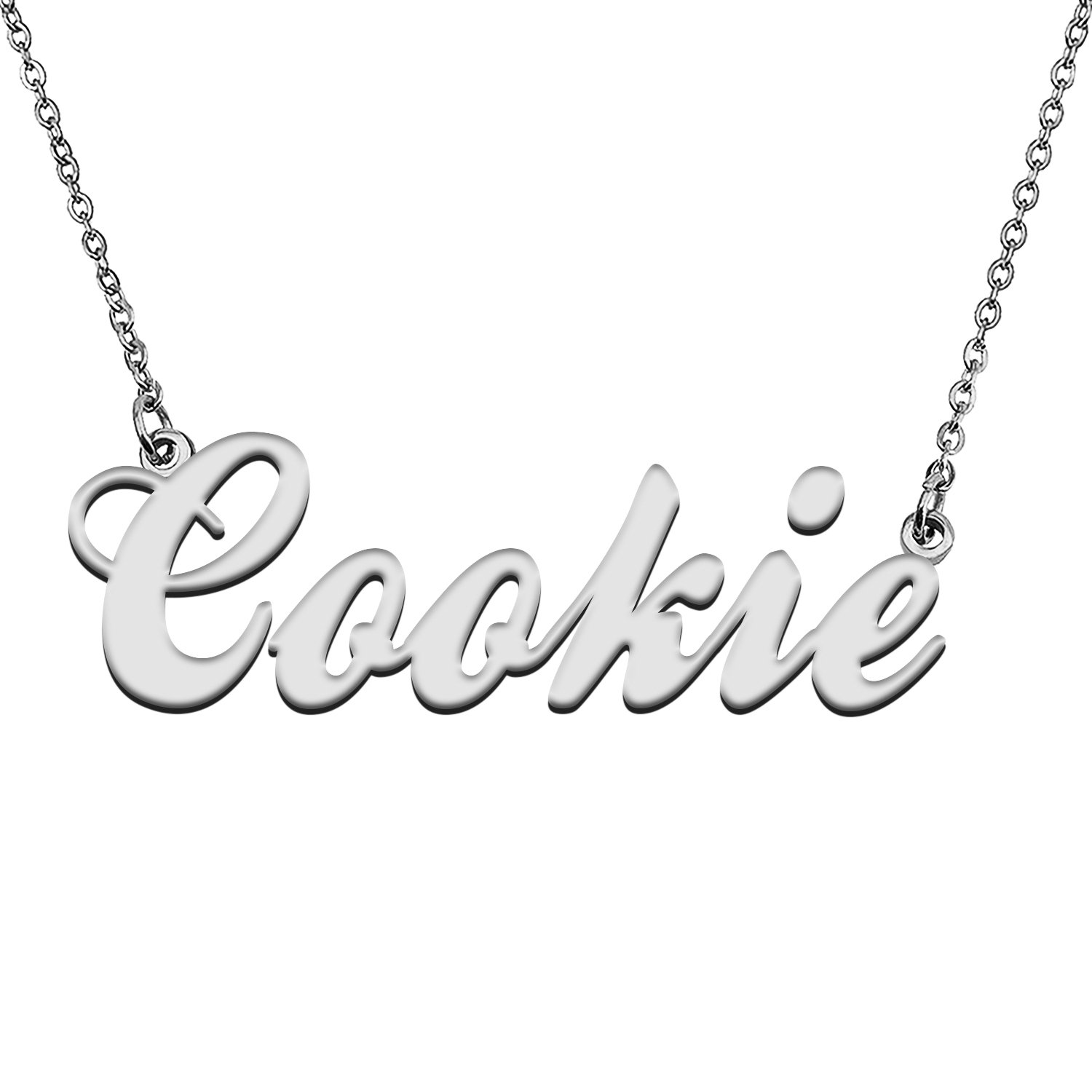 Custom Made Any Name Necklace Cookie Stainless Steel Jewelry for Mother