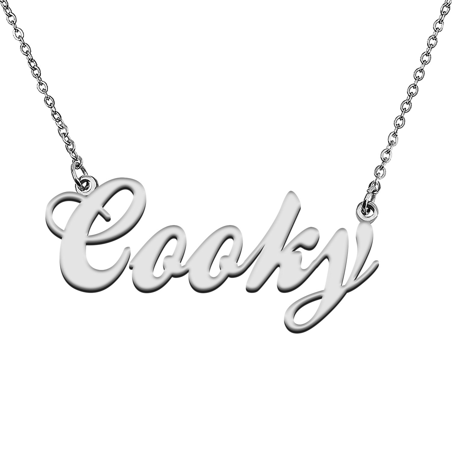 Custom Made Any Name Necklace Cooky Stainless Steel Jewelry for Mother