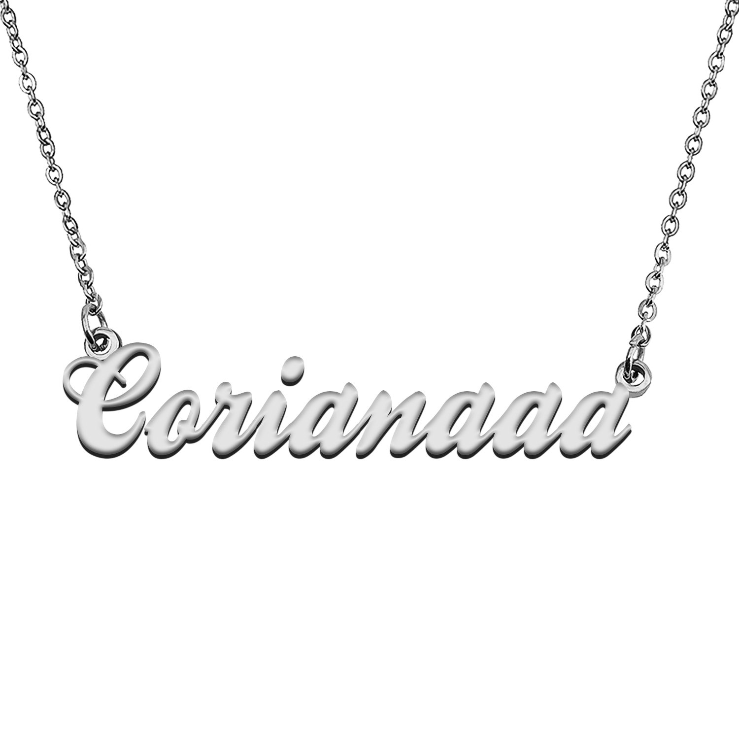 Custom Made Any Name Necklace Corianaaa Stainless Steel Jewelry for Mother