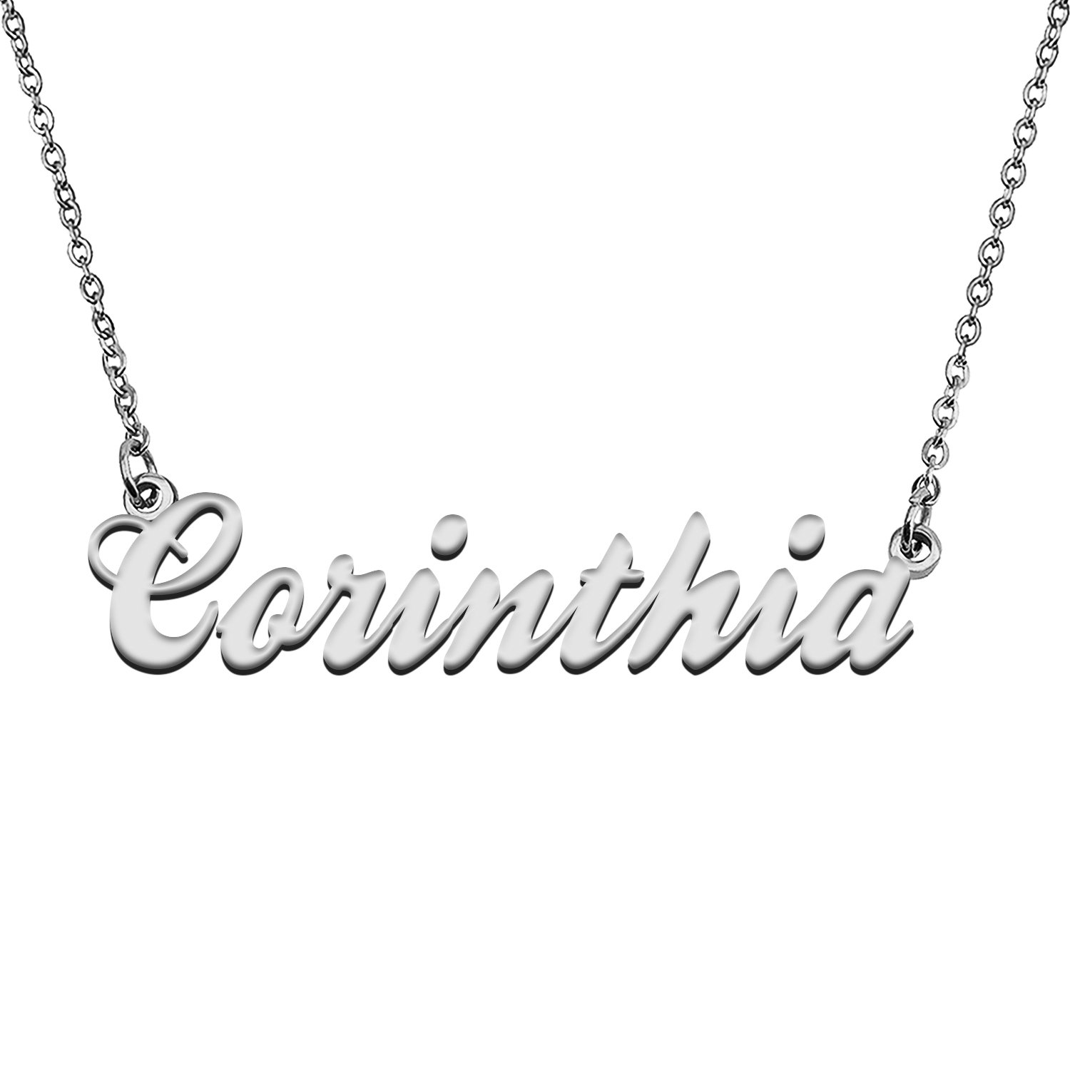 Custom Made Any Name Necklace Corinthia Stainless Steel Jewelry for Mother