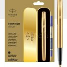 Parker Frontier Gold GT Roller Ball Pen RB Rollerball Trim Brand New in Box NIB