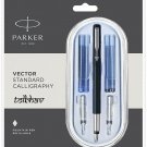Parker Vector Standard Black CT Calligraphy Fountain Pen (Fine, Medium & Broad)