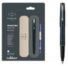 Parker Frontier Matte Black CT RB Roller Ball RollerBall Pen Fine Blue Ink New