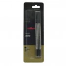 Parker Quink Rollerball Refill Black Ink Fine Nib 0.5mm Rollerball Pen Pack of 2