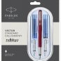 Parker Vector Standard Red CT Calligraphy Fountain Pen (Fine, Medium & Broad)