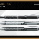 Pierre Cardin Lyon Ball Point Pen Chrome Trim Blue Ink Metal Body Gift New Nib