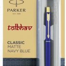 Parker Classic Matte Navy Blue GT Gold Trim Ball Pen BP Matt Ballpoint New Nib