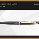 Pierre Cardin Real Magic Ball Point Pen BP Gold Trim Blue Ink Refill New Write