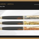 Pierre Cardin Antica Ball Point Pen BP Gold Trim Blue Ink Vintage New Gift